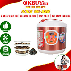 Mua Máy (Nồi) Làm Tỏi Đen Nikio NK-686 - Công Nghệ Làm Tỏi Tự Động Nhật Bản  Thời Gian Làm Tỏi Và Sấy Khô Tùy Chỉnh Linh Hoạt Giúp Tỏi Thơm Ngon  Giàu Chất Dinh Dưỡng - Dung Tích 6 Lít  Làm Được 2Kg Tỏi - Cafe Sữa