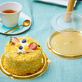 Mua 50 Hộp Tròn Đế Vàng Đựng 5 Cái Bánh Bao Đào Tiên - Bông Lan Trứng Muối 14cm - A1680G