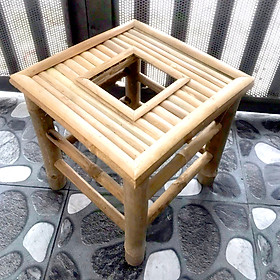 Ghế xông hơi vùng kín bằng tre (Tặng đệm lót ghế)