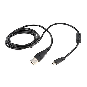 1.5m 8 Pin USB Sync Data Cable Transfer Cord for Nikon Digital SLR Camera - Black