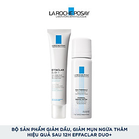 Bộ sản phẩm giảm dầu, giảm mụn ngừa thâm hiệu quả sau 12h La Roche-Posay Effaclar Duo+