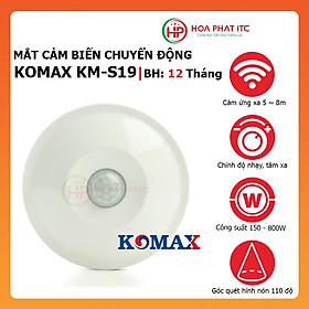 Mắt cảm biến hồng ngoại Komax KM-S19 tự động bật tắt có thể điều chỉnh độ nhạy và thời gian - Hàng chính hãng