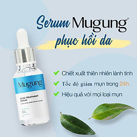 Serum Hoặc sửa rửa mặt giảm mụn Mugung 7 ngày hiệu quả giảm mụn đầu đen,mụn bọc Làm xẹp không bong da Acne Treatment - Serum mụn 15mL