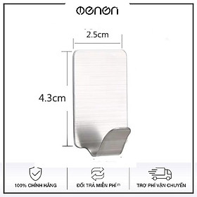 Móc Treo Quần Áo Đồ Dùng Gia Đình INOX SUS304 Dán Tường Gạch Men Keo 3M