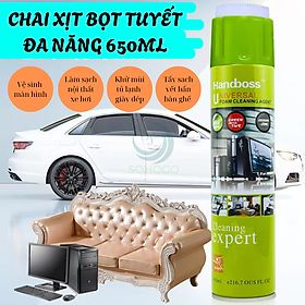 Bình xịt vệ sinh màn hình, bàn phím laptop/ máy tính 650ML, vệ sinh đa năng trên loại bề mặt- Hàng nhập khẩu+ Tặng kèm khăn lau cao cấp- CHỌN MẪU - bàn chải - KHĂN