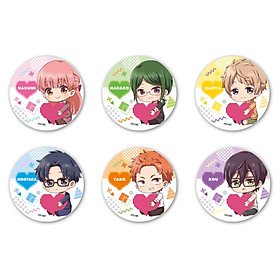 Combo 6 huy hiệu WOTAKU NI KOI WA MUZUKASHII - THẬT KHÓ ĐỂ YÊU MỘT OTAKU chibi dễ thương