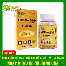 OMEGA 3-6-9 FISH OIL NATURE GIFT giúp bổ não, tim mạch và mắt | Nhập khẩu chính hãng Mỹ