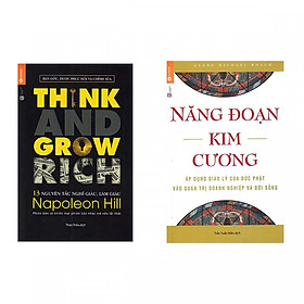 Hình ảnh Combo Sách kinh tế hay : Năng đoạn kim cương + 13 nguyên tắc nghĩ giàu làm giàu - Combo sách là chỉ dẫn về những nguồn lực tạo thành công - Tặng kèm bookmark Happy Life