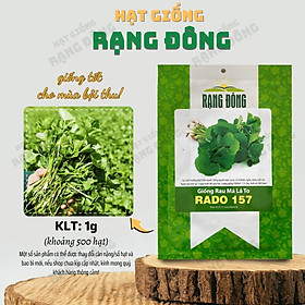 Mua Hạt giống Rau Má Lá Lớn Rado 157 (1g~500 hạt) sinh trưởng khỏe  trồng quanh năm  năng suất cao - Hạt giống Rạng Đông