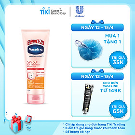 Vaseline 50x Serum Chống Nắng Cơ Thể SPF50 + Dưỡng Da Sáng Khoẻ 200ml