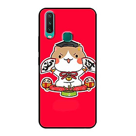 Ốp Lưng in cho Vivo Y17 Mẫu Mèo May Mắn 7 - Hàng Chính Hãng
