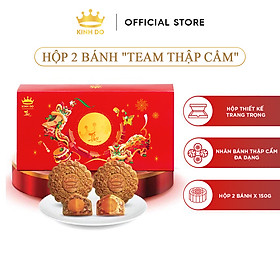 Hộp 2 bánh trung thu Kinh Đô "Team Thập Cẩm" (2 bánh x 150g)