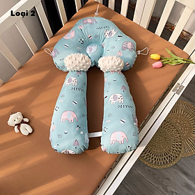 Gối Chữ U Cho Bé Sơ Sinh Chống Giật Mình Chống Bẹp Đầu Có Dây Rút Điều Chỉnh Bafaby Kids - 305