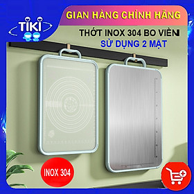 Mua Thớt Inox 2 Mặt Cao Cấp - 01 Mặt Inox 304 01 Mặt Nhựa PP Sử Dụng Đa Năng Cho Nhà Bếp