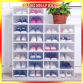Mua Hộp Đựng Giày Dép Nắp Nhựa Cứng Trong Suốt  Size lớn Chịu Lực 4kg ...Hàng Cao Cấp
