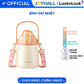 Mua Bình giữ nhiệt LocknLock 1-1.5L LHC3311 LHC3312 - Hàng chính hãng thép không gỉ  nắp bật 1 chạm  có dây deo quai xách tiện lợi - (ĐỘC QUYỀN JOYMALL)