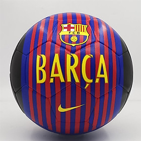 Quả Banh Bóng Đá CLB Barca - Bóng Đúc Loại 1 Cao Cấp - Màu Đen Xanh - Vỏ Bóng Mềm Đá Êm Chân