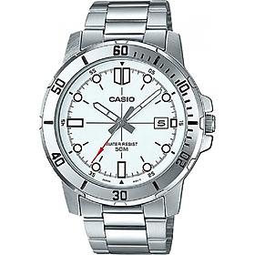 Đồng hồ nam dây thép không gỉ Casio MTP-VD01D-7EVUDF