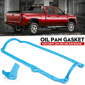 SBC 1 Piece Oil Pan Gasket Blue 86 - Up Late Fits Chevy 305 350 383 400 Engine