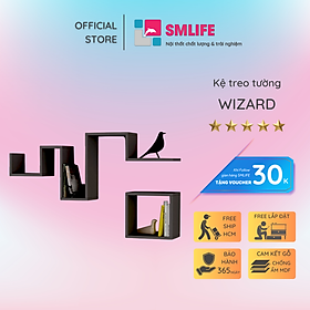 Mua Kệ trang trí gỗ thiết kế mới lạ SMLIFE Wizard