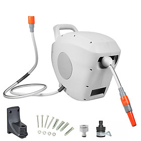 Mua Bộ vòi tưới cây  vòi rửa xe  thu cuốn ống tự động 20 mét ống trong lô cuốn và 2 mét cấp nước HRW-20