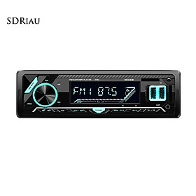 *QCDZ* 5002 Car MP3 Player Bluetooth APP Control Black Dual USB Quick Charging Colorful Lights Player for Vehicles