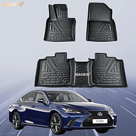 Thảm lót sàn xe ô tô (TC) Lexus ES 2017-2021 Nhãn hiệu Macsim chất liệu nhựa TPE cao cấp