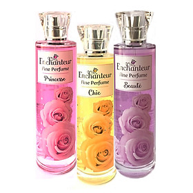 Combo 3 Chai Nước hoa toàn Thân Enchanteur Fine Perfume: Chic, Princesse, Beauté (100ml*3)