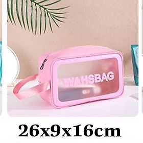 Túi Đựng Mỹ Phẩm, Đồ Trang Điểm Đi Du Lịch Washbag Trong Suốt Chống Thấm Nước Tiện Lợi- Hàng Chính Hãng