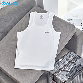 Áo ba lỗ nam trắng cotton cao cấp chính hãng relax, áo lót nam trằng RA01