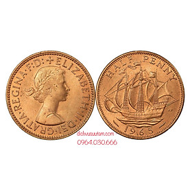 Mua Đồng xu Thuận buồm xuôi gió 1/2 penny Anh thời xưa sưu tầm