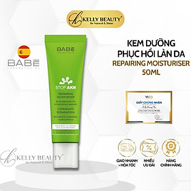 Kem Dưỡng Phục Hồi Da BABE STOP AKN Repairing Moisturiser | Kelly Beauty