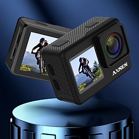 Axnen A10 Camera hành động Ultra HD 4K 30fps 20MP Vlog Camera Touch Màn hình điều khiển điều khiển điều khiển từ xa 1080p 60fps