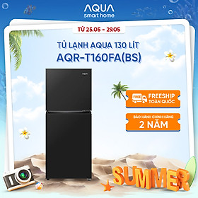 Mua  DAILY  Tủ lạnh AQUA 130L ngăn đá trên AQR-T160FA(BS) - Freeship toàn quốc - Hàng chính hãng