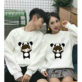 Áo đôi thu đông in hình gấu ấm áp - XXL
