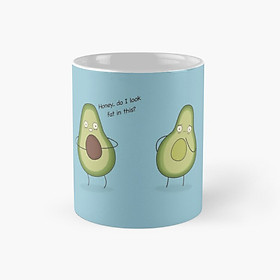 Cốc sứ hình quả Bơ siêu dễ thương cốc tách ly sứ uống nước du lịch