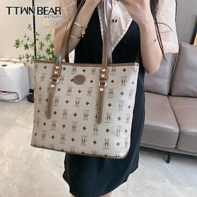 Túi tote da đeo chéo thời trang công sở kèm móc khóa gấu xinh TTWN BEAR - TN2342