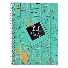 Sổ Lò Xo Devyt A5 160 Trang Đl70/92 - Life Is A Story - Xanh Ngọc