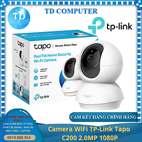 Mua Camera WiFi TP-Link Tapo C200 2.0MP 1080P (Không kèm thẻ) Đèn hồng ngoại Âm thanh 2 chiều - Hàng chính hãng FPT phân phối