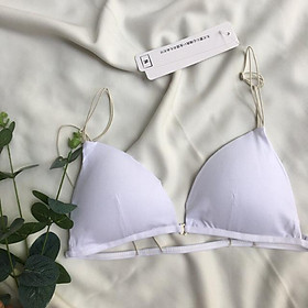  Áo Lót Bralette Cotton Dây Mảnh Cài Trước - Có Size- B082