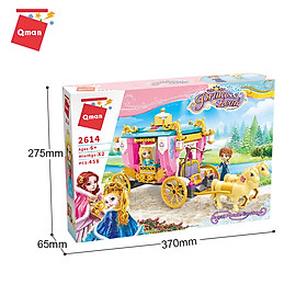 Đồ chơi xếp hình Xe ngựa hoàng gia dành cho bé gái Qman 2614