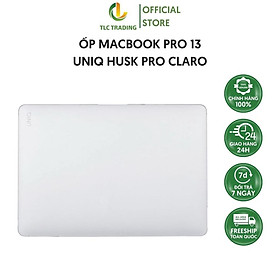 Mua HÀNG CHÍNH HÃNG - Ốp dành cho Macbook UNIQ Husk Pro Claro Dành Cho Macbook Pro 13 (2020/M1) Trong Mờ Tối Giản Mịn Nhẹ Đẹp