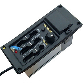 EQ-505R 3-Band Preamp Pickup Acoustic Guitar Tone Volume Amplifier EQ Piezo Pickup