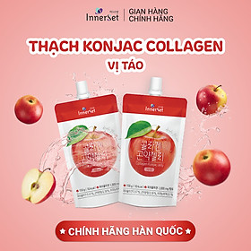 Thạch uống collagen đẹp da giảm cân chiết xuất từ táo - InnerSet Konjac Jelly Apple 150ml