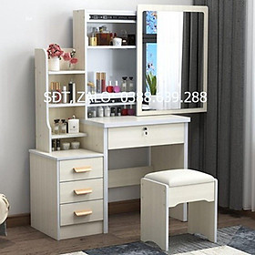 Bộ bàn ghế trang điểm kèm gương, bàn trang điểm BAH030