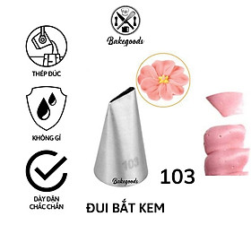 Mua Đui bắt kem 103  Đuôi bắt kem cánh hoa hồng thẳng trang trí bánh bằng thép không gỉ đúc liền khối dày dặn  cứng cáp