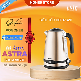 Mua Ấm Siêu Tốc Cao Cấp UNIE UEK1762C Tiêu Chuẩn Đức Vỏ 5 Lớp Inox Sang Trọng  Dung Tích 1.7 Lít Công Suất Cao 2200 W - Hàng Chính Hãng