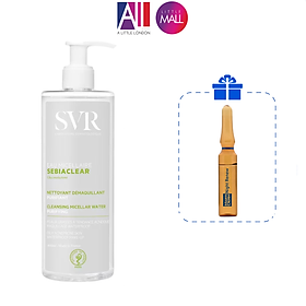 Nước tẩy trang làm sạch da SVR sebiaclear eau micellaire TẶNG bông tẩy trang Jomi/Ampoule chống lão hóa Martiderm (Nhập khẩu)