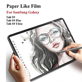 Mua Miếng dán màn hình Paper Like Dành cho SamSung Galaxy Tab S9   Tab S9 Plus   Tab S9 Ultra - Dán Nhám chống vân tay   sử dụng như viết trên giấy thật - Hàng Nhập Khẩu
