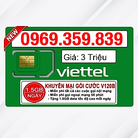 Sim Viettel số đẹp - Hàng chính hãng - 0969.359.839